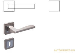 Gomboss/perfekto Trend Light Szatén Négyzetrozettás Szatén Króm Felület PZ Gomb/Kilincs (25-600530-52-GK)