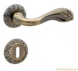 Gomboss/Perfekto Antique Körrozettás Antik Súrolt Felület PZ Gomb/Kilincs (30-600462-52-GK)