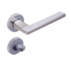 Gomboss/perfekto Alpha Körrozettás Szatén Króm Felület WC (25-601185-58)