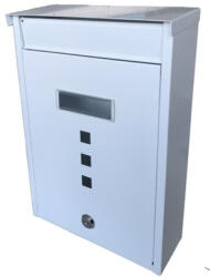 Gomboss/Perfekto Postaláda (Velence) Fehér zárható névjegytartós kétoldali bedobás (65-P00011-64)