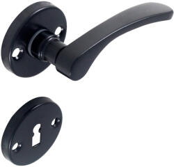 Gomboss/perfekto Lana Körrozettás Fekete Kilincs WC (50-000002-58)