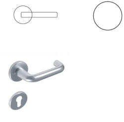 Gomboss/perfekto Ubul U-alakú Körrozettás F1 ALU PZ Gomb/Kilincs (61-000022-52-GK)