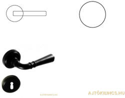 Gomboss/Perfekto Valentina Pro Fekete Szín PZ Gomb/Kilincs (50-000109-52-GK)