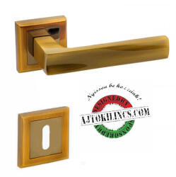 Bussare Limpo Classic Négyzetrozettás Kilincsgarnitúra Antik Súrolt Felület WC (30-600102-58)