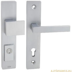 Gomboss/perfekto Forte bejárati kilincsgarnitúra cilindervédős matt króm kilincs/kilincs 92 PZ (25-Z00106-42)