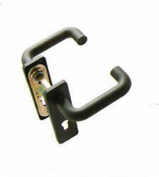 Gomboss/Perfekto Tűzgátló Fekete Műanyag Rövid Pajzsos DIN 72 PZ Biztonsági Kivitelben Kilincs/Kilincs (50-Z00001-32)