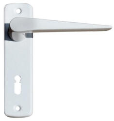 Gomboss/Perfekto Alu 410 Pajzsos Ajtókilincs Fehér 55 mm BB (65-000060-20)