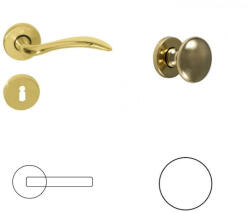 Gomboss/Perfekto Raffaella Körrozetás Réz PZ Gomb/Kilincs (10-000097-52-GK)