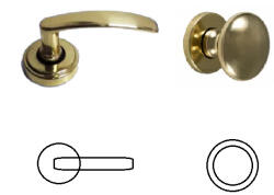 Gomboss/Perfekto Páró Réz PZ Gomb/Kilincs (10-000009-52-GK)