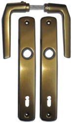 Gomboss/Perfekto Alu 410 Pajzsos Ajtókilincs F4 bronz 90 mm BB (64-000160-10)