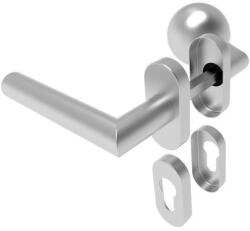 Gomboss/Perfekto Ubul U-alakú Körrozettás Rozsdamentes Inox WC Gömb Gomb/Kilincs (70-120074-58-GB)