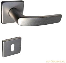 Gomboss/perfekto Modern Négyzetrozettás rugós kilincs F1 ALU EZÜST WC ZÁRHOZ FORGATÓ GOMBBAL ALUL (61-5050050-58)