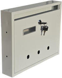 Gomboss/Perfekto Lépcsőházi Postaláda (Monaco) 310mm X 230mm X 60mm lefele nyíló Szürke (82-P00013-65)