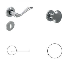 Gomboss/Perfekto Molli Fényes Króm PZ Gomb/Kilincs (20-000013-52-GK)