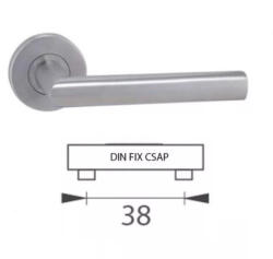 Perfekto Tímea Din Fix Csapos Körrozettás Rozsdamentes Inox Csak Kilincs Felső Rozettán (70-600228-50-K)