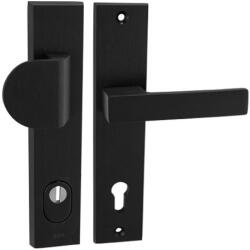 Perfekto Omega Szögletes Biztonsági Fekete Gomb/Kilincs 90 PZ (50-Z00135-12-GK)