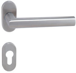 Gomboss/perfekto Tímea Kertkapu Oválrozettás Rozsdamentes Inox PZ szett (70-12E073-52)