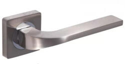 Gomboss/Perfekto Style Light Négyzetrozettás Szatén Króm Felület Csak Kilincs Felső Rozettán (25-250132-50-K)