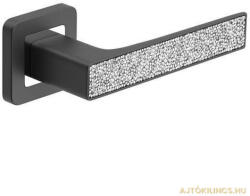 METAL-BUD Glamour Négyzetrozettás Antracit/Grafit Szürke Fehér Kristály betéttel WC (49-601127-58)
