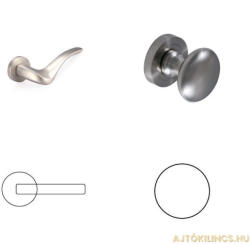 Gomboss/perfekto Addict Szatén Króm Felület PZ Gomb/Kilincs (25-601187-52-GK)