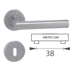 Perfekto Tímea Din Fix Csapos Körrozettás Rozsdamentes Inox WC (70-600228-58)