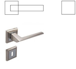 Gomboss/Perfekto Kvantum Négyzetrozettás Szatén Króm Felület PZ Gomb/Kilincs (25-600529-52-GK)