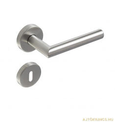 Perfekto Tímea Körrozetás Rozsdamentes Inox PZ (Műanyag Alaplap) Asszimetrikus Gomb/Kilincs (70-12M073-52-GE)