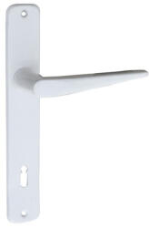 Gomboss/perfekto Alu 410 Pajzsos Ajtókilincs Fehér 90 mm BB (65-000060-10)