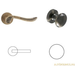 METAL-BUD Tosca Körrozettás Antik Súrolt Felület PZ Gomb/Kilincs (30-601124-52-GK)