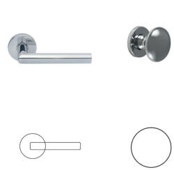 MANITAL Polare Olasz Körrozettás Fényes Króm PZ Gomb/Kilincs (20-601104-52-GK)