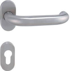 Gomboss/perfekto U-alakú Kertkapuhoz Oválrozettás Rozsdamentes Inox PZ (70-12E074-52)