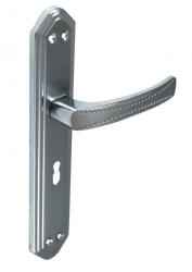 Gomboss/perfekto Elza Ajtókilincs Szatén Króm Felület 90 mm WC (25-000041-18)