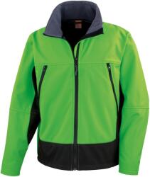 RESULT Férfi Softshell Activity vízálló szélálló kabát L fehér|fekete|zöld