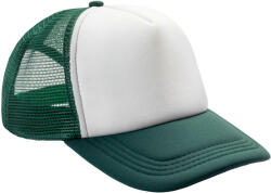 Result Headwear Detroit kontrasztos panel 1/2 Mesh Trucker sapka fehér|zöld