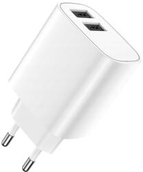 Forever hálózati töltő - 2xUSB porttal, hálózati töltő, fehér , 2, 4A - graffistore