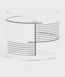 Tre Product pohár szett Square Stripes 200 ml 4 db - áttetsző Univerzális méret - answear - 37 490 Ft