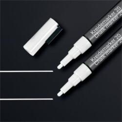 Sigel Folyékony krétamarker SIGEL 1-2mm kúpos hegy, fehér, 1db (BA178)