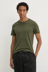Tommy Jeans pamut póló zöld, férfi, sima, DM0DM04411 - zöld S - answear - 9 990 Ft