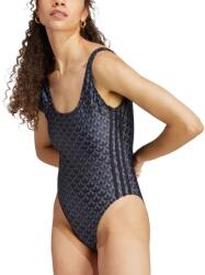 Adidas Monogram 3-Stripes Swimsuit Black