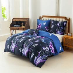 Mikroszálas ágynemű VIOLET BUTTERFLY sötétkék Ágyneműhuzat mérete: 70 x 90 cm | 140 x 220 cm