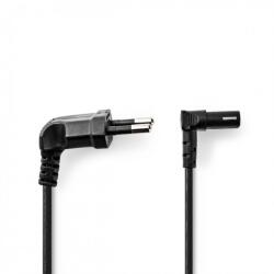 Nedis Cablu de alimentare Euro la IEC C7 (casetofon) 2 pini 2m in unghi, Nedis CEGL11075BK20 (CEGL11075BK20)