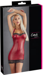 Cottelli Collection - rochie mini lucioasă (roșie) - XL