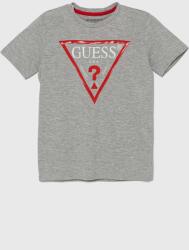 GUESS gyerek pamut póló szürke, nyomott mintás, L73I55 K8HM0 - szürke 158-166