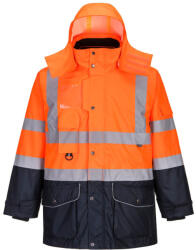 Portwest S426ONRM Portwest Jól láthatósági 7 az 1-ben kontraszt Traffic kabát (S426ONRM)