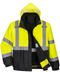 Portwest S365YBRM Portwest Hi-Vis prémium 3 az 1-ben bomber kabát (S365YBRM)