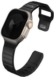 Uniq Stride KFM Apple Watch 49mm gumis szilikon szíj, fekete (UNIQ-49MM-STRIMBLK) - phoner