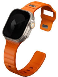 Uniq Stride KFM Apple Watch 49mm gumis szilikon szíj, narancs (UNIQ-49MM-STRIVORG) - phoner