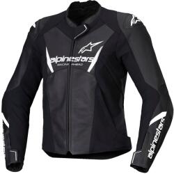 Alpinestars Jachetă de motocicletă din piele de damă Alpinestars Stella Faster 3 alb-negru (AIM101-292)