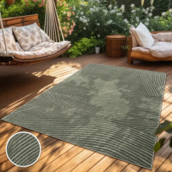 Boho skandináv mintás puha zöld szőnyeg 120 cm átmérőjű