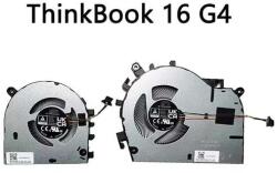 FCN Lenovo ThinkBook 16 G4+ IAP 16 G4+ ARA 16 G4+ ABA series 5F10S14026 processzor és videókártya hűtő/ventilátor/fan szett